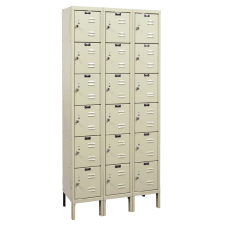 Hallowell U3228-6G Galvanite Corrosion Resistant Box Lockers