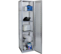 Hallowell Max View High Visibility All-Welded Lockers – Heavy-Duty Steel Lockers with 4-Sided Ventilation & Diamond-Perforated Doors