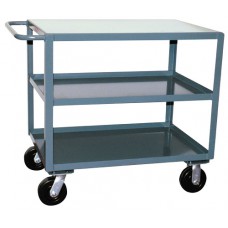 Jamco SF248-P6 Heavy Duty 3-Shelf Steel Service Cart Jamco SF248-P6 Heavy Duty 3-Shelf Steel Service Cart