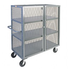 Jamco 3-Shelf VC248-P6 Wire Mesh Security Cart Jamco 3-Shelf VC248-P6 Wire Mesh Security Cart