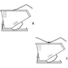 Jesco Style A Hopper Lid 220044 | Durable Steel Lid for Self-Dumping Hoppers Jesco Style A Hopper Lid 220044 | Durable Steel Lid for Self-Dumping Hoppers