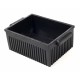 Kadon Solid Plastic Tote Box HT1510060010 | Durable Black Utility Container