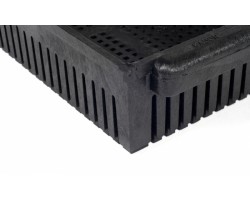 Kadon Heavy-Duty Vented Tote Box HT1910042210 | Durable Plastic Container with Drainage