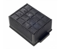 Kadon Solid Plastic Tote Box HT1510060010 | Durable Black Utility Container