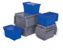 LEWISbins FP151 Plastic Attached Lid Distribution Containers