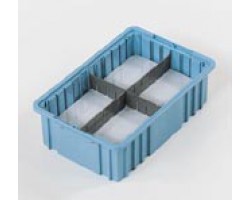 LEWISbins NDC2050 Plastic Divider Box Container  - 4 per Carton