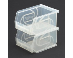 LEWISbins PB54-3 Hopper Front Small Part Plastic Bins - 12 per Carton