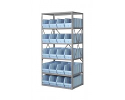 LEWISbins PB10 Hopper Front Small Part Plastic Bins - 24 per Carton