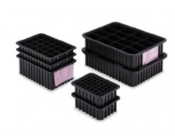 LEWISbins DC1035-XL Conductive Divider Box Container - 8 per Carton