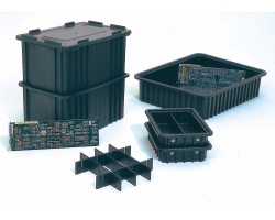 LEWISbins DC1035-XL Conductive Divider Box Container - 8 per Carton
