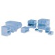 LEWISbins PB30 Hopper Front Small Part Plastic Bins - 12 per Carton