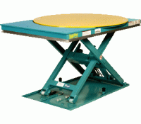 Lift Products Low Profile Lift-N-Spin Lift Table | Rotating Scissor Lift for Ergonomic Palletizing