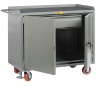 Little Giant 48 Inch Mobile Tool Cart with Locking Doors and Drawer