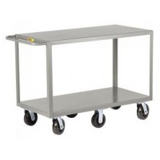 Little Giant 6-Wheeled 2-Shelf Steel Cart - 2G6W-2448-6PH Little Giant 6-Wheeled 2-Shelf Steel Cart - 2G6W-2448-6PH
