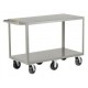 Little Giant 6-Wheeled 2-Shelf Steel Cart - 2G6W-3048-6PH
