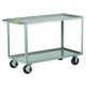Little Giant 2-Shelf Heavy-Duty Steel Cart - Model 2GL-2436-6PHBK