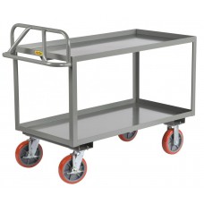 Little Giant Ergonomic Steel Stock Picking Truck - ERGL-3048-8PYBK Little Giant Ergonomic Steel Stock Picking Truck - ERGL-3048-8PYBK