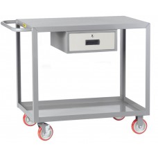 Little Giant Welded Steel Service Cart - Model LGL-2436-BK-DR Little Giant Welded Steel Service Cart - Model LGL-2436-BK-DR