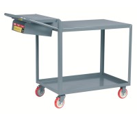 Little Giant Order Picking Cart with Drawer | Industrial Stock Picking Cart