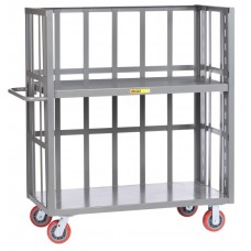 Little Giant 3-Sided Steel Shelf Truck - S2-2448-6PY Cart Little Giant 3-Sided Steel Shelf Truck - S2-2448-6PY Cart