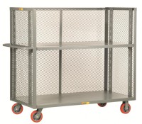 Little Giant 3-Sided Adjustable Shelf Trucks with Mesh Sides