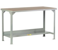 Little Giant WSH2-Series Fixed Height Welded Bench, Hardboard Over Steel Top