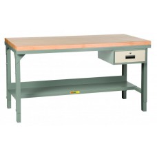 Little Giant Adjustable Height Maple Top Workbench - WSJ2-2448-AH-DR Little Giant Adjustable Height Maple Top Workbench - WSJ2-2448-AH-DR