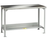 Little Giant Adjustable Leg Stainless Steel Top Workbench
