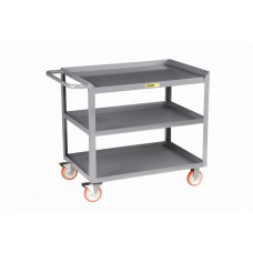 Little Giant 3-Shelf Steel Service Cart - Model 3MW-2436-5TL 