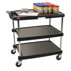 Metro 3-Shelf myCart Polymer Utility Cart - MY1627-34BL Metro 3-Shelf myCart Polymer Utility Cart - MY1627-34BL