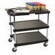 Metro 3-Shelf myCart Polymer Utility Cart - MY2030-34BL 