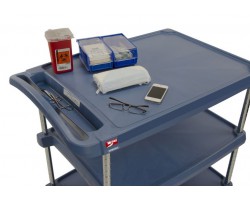 Metro 2-Shelf myCart Polymer Utility Cart - MY1627-24BU