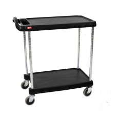 Metro 2-Shelf myCart Polymer Utility Cart - MY1627-24BL Metro 2-Shelf myCart Polymer Utility Cart - MY1627-24BL