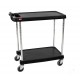 Metro 2-Shelf myCart Polymer Utility Cart - MY2030-24BL 