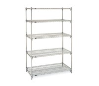 Metro 5-Shelf Super Erecta Brite Industrial Wire Shelving