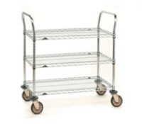 Metro SPN 3-Shelf Stainless Wire Utility Carts