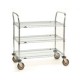Metro 3-Shelf Stainless Steel Wire Utility Cart - 3SPN33PS