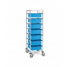 Metro Single Bay Tote Box Cart - PT1C-5M Metro Single Bay Tote Box Cart - PT1C-5M