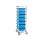 Metro Single Bay Tote Box Cart - PT1C-5MP