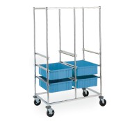 Metro Double Bay Tote Box Carrier Cart