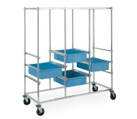 Metro Triple Bay Tote Box Cart