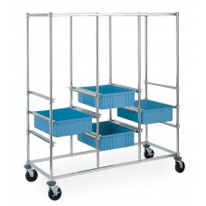 Metro Triple Bay Tote Box Cart - PT3C-5M Metro Triple Bay Tote Box Cart - PT3C-5M