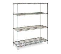 Metro 4-Shelf Corrosion Resistant Metroseal Wire Shelving Unit