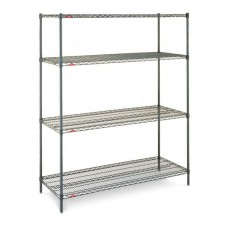 Metroseal 4-Shelf Corrosion Resistant Wire Shelving Unit - N316K3 Metroseal 4-Shelf Corrosion Resistant Wire Shelving Unit - N316K3