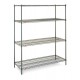 Metroseal 4-Shelf Corrosion Resistant Wire Shelving Unit - N316K3
