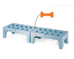 Metro Bow Tie Polymer Dunnage Rack - HP2236PDMB