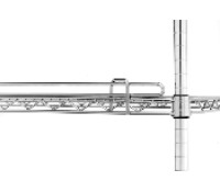 Metro 1 Inch Tall Stainless Steel Shelf Ledge