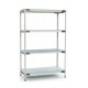 Metro 4-Shelf MetroMax-i Solid Grid Plastic Shelving - X326F4