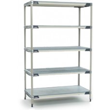 MetroMax 5-Shelf Solid Polymer Shelving Unit - 5X317F4 MetroMax 5-Shelf Solid Polymer Shelving Unit - 5X317F4
