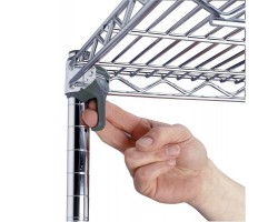 Metro 4-Shelf Super Adjustable Chrome Wire Shelf Cart - A336EC